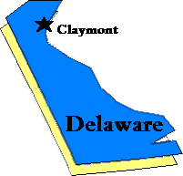 Map of Delaware